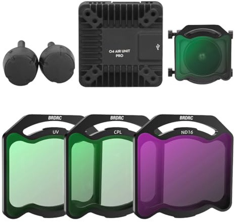 Multi Coated Optical Glass/Aluminum Alloy Frame U-V CPL ND8/16/32/64 Neutral Density Polarizer Optical Glass Drone Camera Acc,for DJI O4 Air Unit Pro Filter Camera Lens Kit