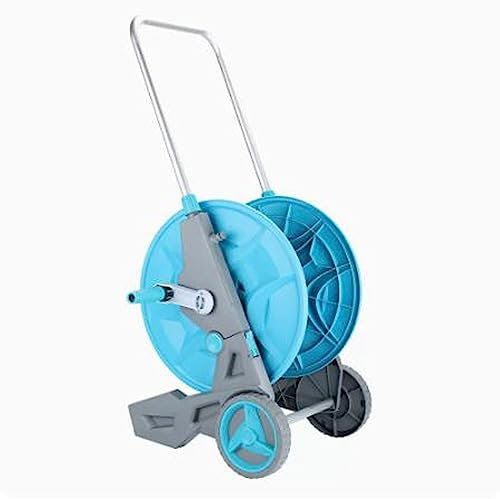 Support de tuyau d'arrosage, grand support de rangement pour tuyau d'arrosage, chariot enrouleur de tuyau d'arrosage pour lavage de voiture avec roulettes, support de tuyau d'arrosage pour fleurs, c