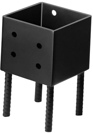 Sharplace Base de poteau, support de balustrade de porche, pour bois de 6 x 6 pouces, support de poteau de clôture, d'ancrage pour pergola, gazebo en bois,