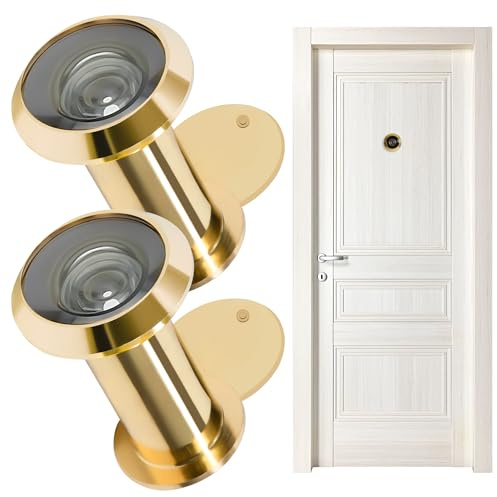 Songella Mirilla Para Puerta De Estilo Diametro Visor Puertas Peephole Security Con Tapa Privacidad Hogar Oficina Hotel 35- 2 Piezas, 58mm, 16mm
