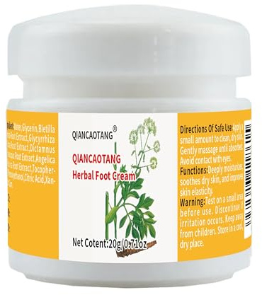 QIANCAOTANG Peeling Cream for Hands and Feet - Effective Exfoliation for Dry Dead Skin - Intensive Care for Rough Cracked Skin - Gentle Formula for Soft Smooth Skin - 1.05oz