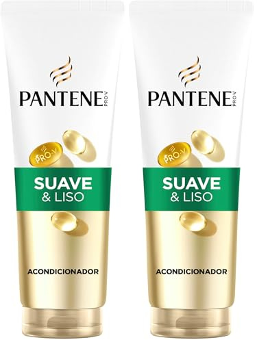 Pantene Pro-V Suave y Liso Acondicionador 275ml para Pelo Encrespado y Apagado. Acondicionador de Uso Diario. Con Provitamina B5 y Mezcla de Nutrientes. Sin Aceites Minerales ni Colorantes. Nutri-Plex