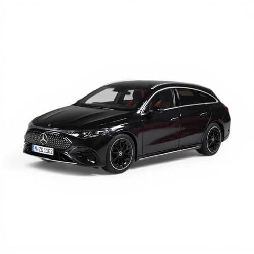 NZG Mercedes‑Benz CLA Shooting Brake mit EQ-Technologie 1:18 Modellauto Diecast – Premium Miniatur in Polarweiß mit EQ‑Technologie, detailreiches Metallmodell für Sammler (kosmosschwarz)