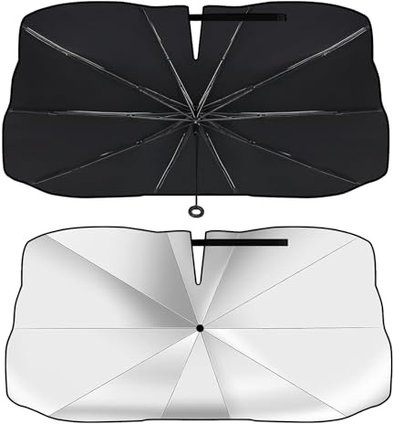 Sonnenschutz Auto Frontscheibe, Upgrade Windschutzscheibe Sonnenschutz Sonnenschirm, Auto Sonnenschutz Frontscheibe Innen, Faltbare, UV-Schutz für die Meisten Autos 140×79cm