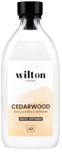 Wilton London Cedarwood Eco-Friendly Gentle Fabric Conditioner 42 Washes (1L) - Vegan Plant-Based Biodegradable Natural Fabric Softener - Packed with Essential Oils for Long Lasting Fragrance