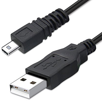 Cable de datos de cámara USB compatible con NIKON UC-E6 UC-E16 UC-E17 Cable USB para transferencia de imágenes Cargador de batería compatible con la carga en la mayoría de cámaras digitales