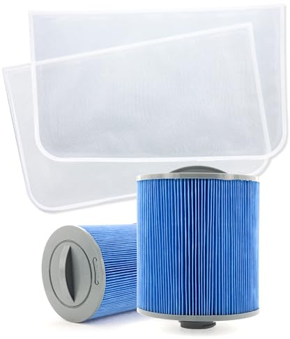 Juego de filtros Canadian SPA con 2 Pantallas de prefiltro - Antibacteriano Glacier Micro Filter