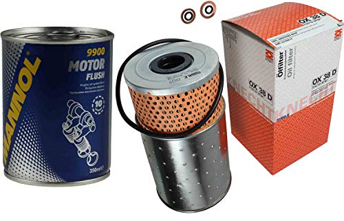 QR-Parts Set 85508295 9900 OX 38D Original MAHLE/KNECHT Ölfilter + SCT Motor Flush Motorspülung
