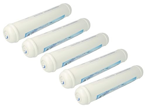 vhbw 5x cartuccia filtro per l'acqua compatibile con LG GR-P207NSZ, GR-P207NGZA, GR-P207QLQA, GR-P207GUGA, GR-P207GTQA, GR-P207NAZA frigorifero