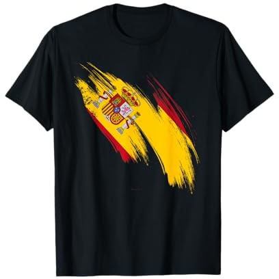 Bandera de España España España Divertido Orgullo Corazón Camiseta