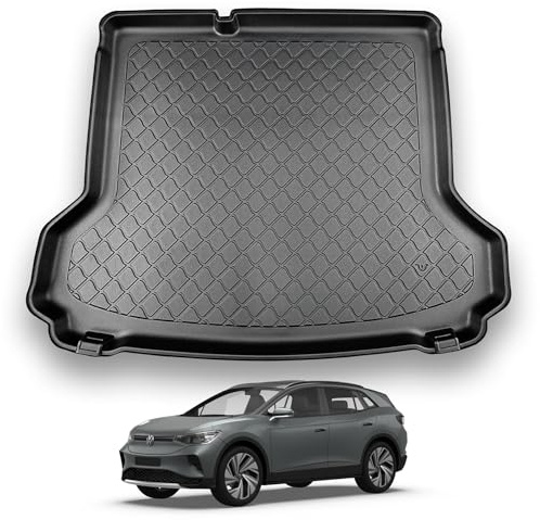 NOMAD Boot Liner Mat for VW ID.4 2020+ [Lower boot floor] | Premium Anti-Slip TPE Car Boot Protector Tray, Waterproof Raised Edge Trunk Mat, Easy Clean Cargo Floor Liner