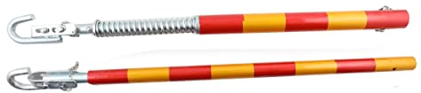 Lfhelper 2-TLG Abschleppstange Pannenhilfe mit Federdämpfung, 3T 3000kg Federpuffer Auto Stahl Schleppstange für Anhängerkupplung Auto kleine SUV Zugkraft, Anti-Heckkollision Notfallpanne, Länge 175cm