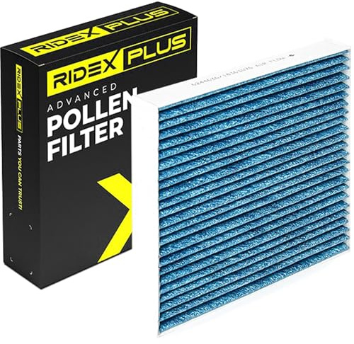 RIDEX PLUS 424I0600P Innenraumfilter Pollenfilter Aktivkohlefilter Höhe: 30 Breite: 187 Länge: 194,5 Kompatibel mit FIAT 500 312 500 C 312 Panda Schrägheck 312, 319 500e, ABARTH