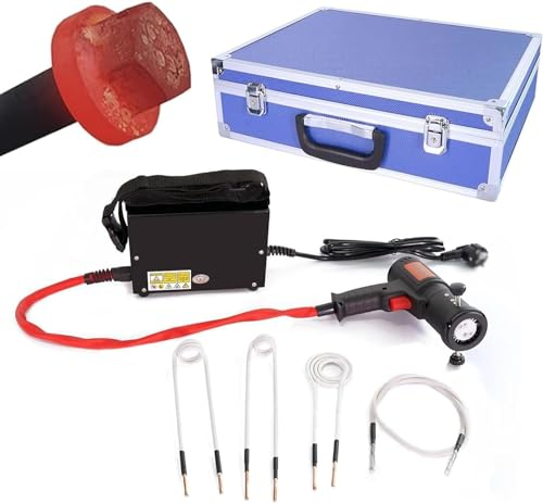 CHRISK Induction Heater 1500W Induction Heater Magnetic Induction Heater with 4 Heating Coils And Storage Box