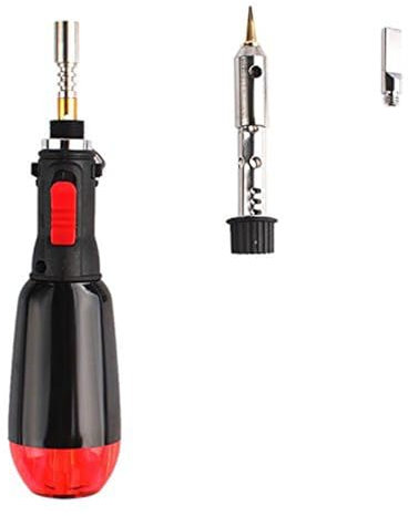 Kit de soldador, herramienta inalámbrica de soldadura ajustable con temperatura portátil, 12 ml, bolígrafo de soldadura de gas butano para soldadura