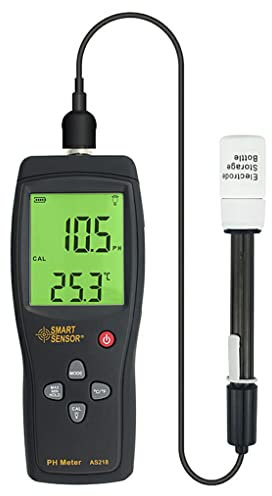 budiniao Digitalanzeige pH Meter Wein Getränk 0,00~14,00 pH Wasser Säureerkennung Tester Thermometer Austauschbare Elektrodensonde