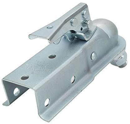 Acoplador de Remolque de Servicio Pesado con una Lengua Recta 2.36 Pulgadas Capacidad 2000 Libras y 7/8 Pulgadas para Remolque Confiable