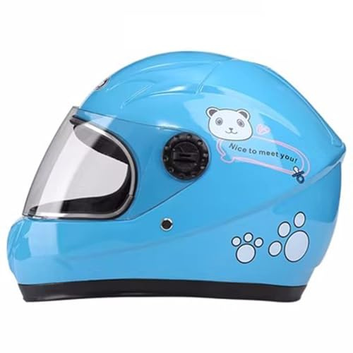 Casco Da Motocross Per Bambini, Casco Da Motociclista Per Bambini, Ragazzi E Ragazze, Mezzo Casco In Stile Cartone Animato, Sport All'aria Aperta, Visiera Parasole Per Bambini Di 8 Anni 5,One Size