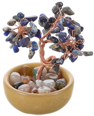 Toyvian Árbol de Dinero con Diseño Artístico de Cristal Natural y Feng Shui y Material de Cristal para Promover la Buena Suerte y Crecimiento Profesional para Decoración del Hogar