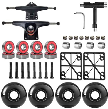 Laikoutd Set Ponti Per Skateboard In Lega Alluminio Da 5 Pollici Gullwing Trucks Precisions Engineered Manovre Tecniche Set Ponti