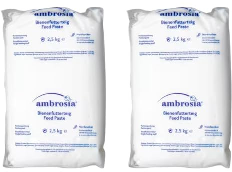 Ambrosia Bee Fondant 5kg - 2 x 2.5kg Packs – Premium Winter Bee Feed & Emergency Food for Honey Bees – Ready-to-Use Beekeeping Fondant – Beekeeping Supplies UK Ltd + MBK