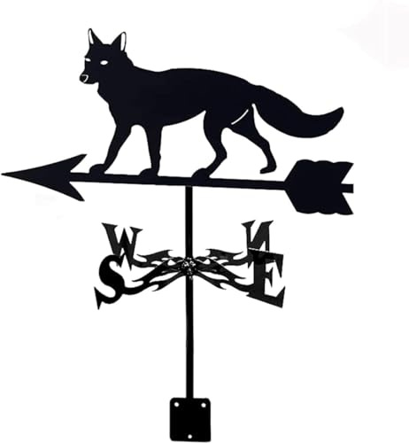 Banderuola segnavento retrò, banderuola segnavento da tetto, indicatore di direzione del vento da fattoria, staffa in metallo per esterni, banderuola segnavento, capannoni da esterno, decorazione in f