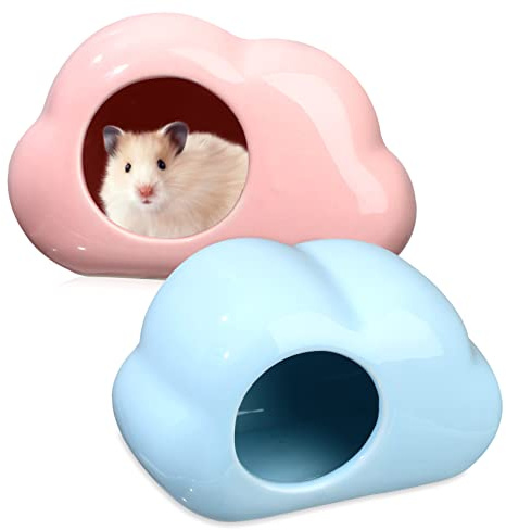 Husdjursbo, 4 st Keramiska hamsterbo små husdjursmiljö Gerbilhus Hamsterhus och gömställen Sommarhamstergömställe S
