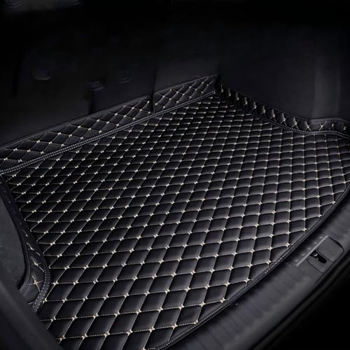 Kofferraum Schutzmatte für VW T-ROC 2017-2025 Cabrio Passt nur in Cabrio XPE-Material, Kofferraumwanne Matte，Täglichen Einsatz,(SchwarBeige)