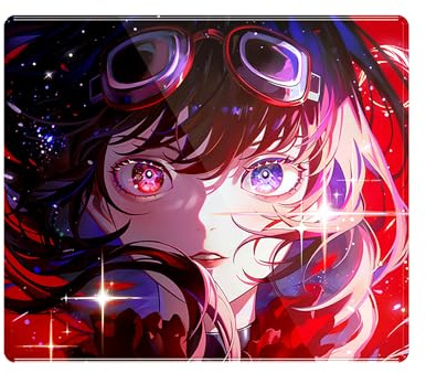 ATK Tempered Glass Mouse Pad Crimson Limited Edition, Premium Glass Game Mouse Pad, Smooth Surface with Precision Tracking, Non-Slip Bottom