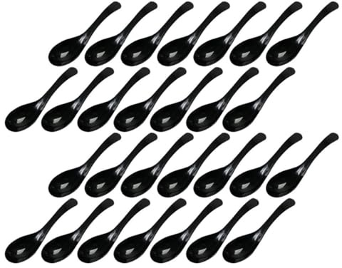 100 Pack Plastic Soup Spoons Thickened Disposable for Kitchen Use