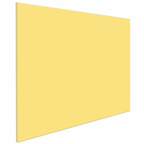 Ivol Eco Lavagna magnetica cancellabile a secco, senza cornice, senza bordo, lavagna magnetica, in 3 misure, magnetica e per scrivere (giallo, 90 x 120 cm)