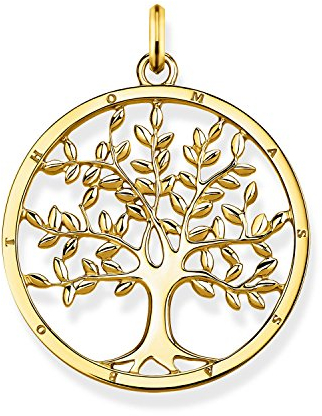 Thomas Sabo Damen Anhänger Vergoldet Tree of Love ohne Kette, PE823-413-39