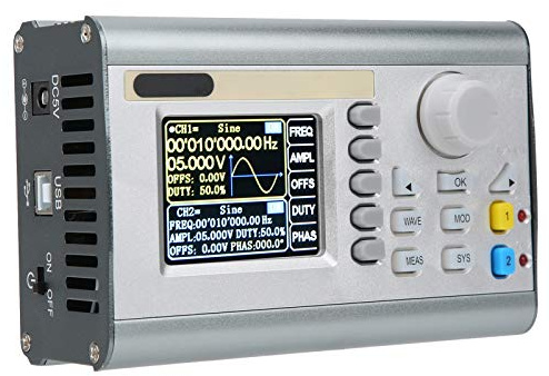 Generador de señal JDS2900-60M Función DDS Generador de señal de baja frecuencia Función 2CH Fuentes de señal de forma de onda arbitraria AC100-240V(EU Plug)