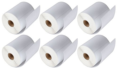 Direct 4x6 Thermal Labels 6 Rolls 1500 Labels White Printer Thermal Shipping for Address Shipping Postage USPS UPS Zebra Toshiba Citizen Eltron and Orion Printers