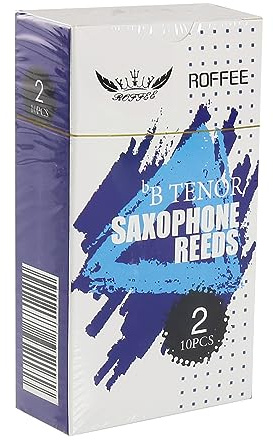 ROFFEE Sax Schilf,tenor sax saxophone reeds strength 2.0,10 pcs/box,individual packing