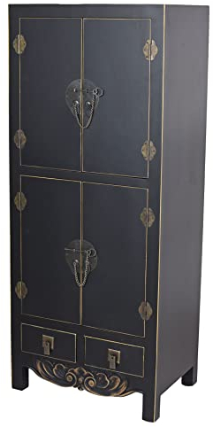 Chinesischer Hochzeitsschrank Hochschrank Schwarz Kokkode Schrank China mya046 Palazzo Exklusiv