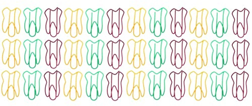 NUOBESTY 100 Stück Zahnförmige Zahn Büroklammern Büroklammer Metall Büroklammern Büroklammern Dekorativ