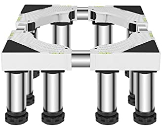 YHJZSM Base de Support pour Machine à Laver Base pour Machine à Laver Base pour réfrigérateur Sèche-Linge et réfrigérateur Bases réglables Longueur/Largeur 42-66 cm Grand tonneau en Bois