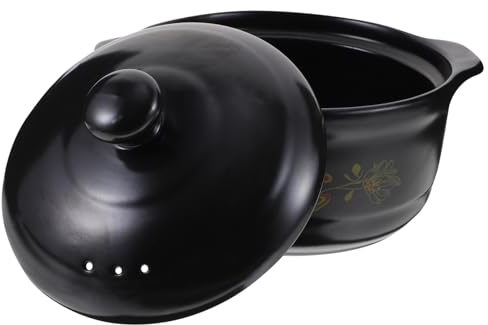 COLLBATH Keramik-kochtopf Für Gasherd Personen Hitzebeständiger Glatter Brenntopf Rutschfester Küchen-schmortopf Für Suppen Und Eintöpfe Vielseitiger Clay Pot Für Zuhause Und Gastronomie