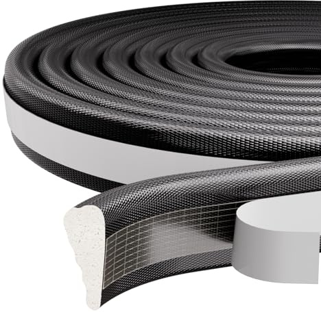 Dichtungsband Türdichtung Selbstklebend Tür Fensterdichtung,Tür Fenster Dichtband Schaumstoff Klebeband Türabdichtung Fensterrahmen Dichtung Anti Kollision-Wind Lärm und Kälte (300 cm x 1Stk,Schwarz)