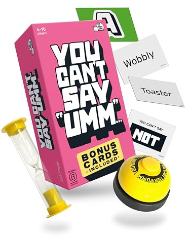 Big Potato You Can't Say UMM: A Party Game for Family and Adults, Fast-Paced Family Word Game, Must Have for Game Night, Bonus Content Included