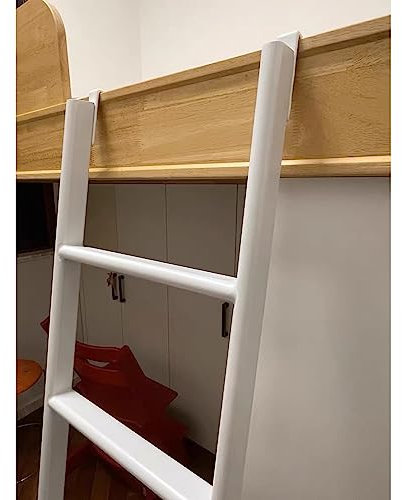 LJGYYDS Échelle Haute de 51 55 59 61 63 Pouces pour lit Mezzanine, Crochets d'échelle de Camping-Car Suspendus en Fer forgé réglables pour Cadre de lit et lit Mezzanine Queen
