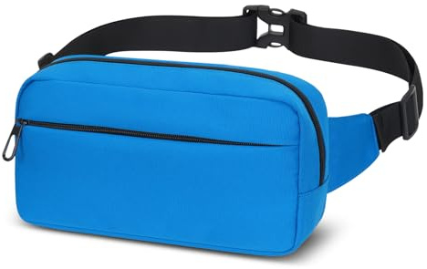 Bauchtasche Gürteltasche Herren Damen mit Großes Kapazität,wasserdichte Gürteltaschen mit verstellbarem Gürtel,Hüfttasche für Outdoor Running Walking Wandern Jogging (Blau)