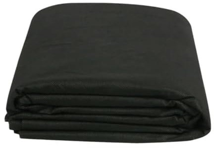 RUWLFE Toile De Paillage Membrane Couvre-Sol Anti-Mauvaises Herbes, Tissu Non tissé barrière Contre Les Mauvaises Herbes, idéal for Une Utilisation dans Les Fleurs de Jardin(A 1x1.5m)