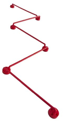 KiBcsLic Hockey Trainingsgerät mit Verstellbarer Stickerei, Geschenk für Hockey auf Oder Außerhalb des Eises, für Die Übung Der Puckkontrolle, Rot