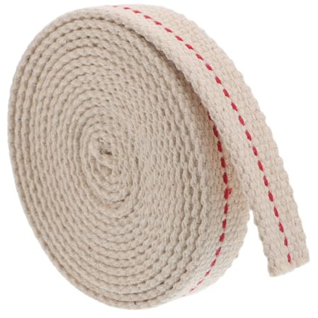 JECOMPRIS Mèche De Lampe à Pétrole Coton 1,5 Cm Plate Mèche De Rechange Réglable pour Lampe à Huile Compatible Et Lanternes Tempête Usage Camping Extérieur Pack 2 Mètres