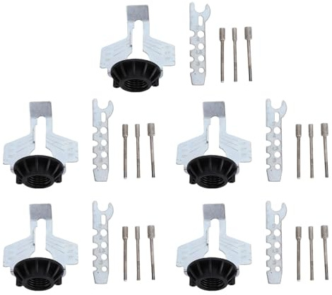 Fafeicy Chainsaw Sharpening Kit, Quick Adjust Angle Guide with 5pcs Grinding Stones and Wrenches for Gasoline Chainsaws Garden Tools