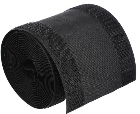 SHINEOFI Cable Floor Cover, Carpet Cord Hider, Hook and Loop Strap, Nylon Polyester Sleeve, Easy to Use for Floor Wire Management, Black