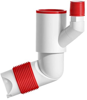 YVZOQZWEP Tuyau D'évacuation des Eaux Usées Rotatif À 360° for Sol Et Mur, Joint Anti-refoulement, for Lave-Linge Et Lavabo.