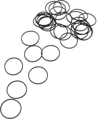 LRXIYODE 30 Stück Flache Gummiriemen 44mm X 1,2mm Ersatz Antriebsriemen für Kassettenspieler Dvd und Videorecorder Geräuscharm Stoßdämpfend Langlebig für Heim Audio Zubehör